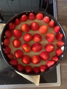 Erdbeeren in der Torte